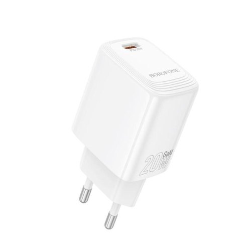 Мережевий зарядний пристрій Borofone BN26 Fuente, PD 20W, EU, White (6941991120237)