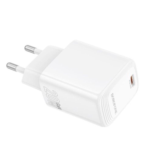 Мережевий зарядний пристрій Borofone BN26 Fuente, PD 20W, EU, White (6941991120237)