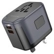 Мережевий зарядний пристрій Borofone BAC13 Leader, 1xUSB Type-C/2xUSB Type-A, PD 20W, Black (6941991117169)