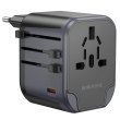 Мережевий зарядний пристрій Borofone BAC13 Leader, 1xUSB Type-C/2xUSB Type-A, PD 20W, Black (6941991117169)