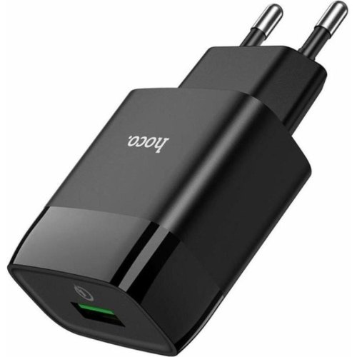 Мережевий зарядний пристрій Hoco C72Q Glorious, QC 3.0, 18W, Black (6931474732507)