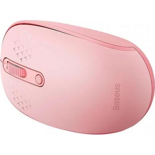 Миша бездротова Baseus F01B Tri-Mode, Baby Pink (B01055503413-00)