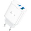 Мережевий зарядний пристрій Hoco C105A Stage, PD 20W, QC 3.0, White (6931474782946)