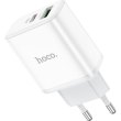 Мережевий зарядний пристрій Hoco C105A Stage, PD 20W, QC 3.0, White (6931474782946)