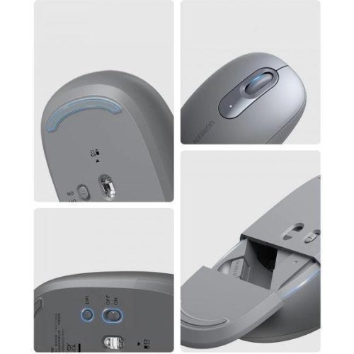 Миша бездротова Ugreen MU105, 2.4ГГц, Moonlight Gray (UGR-90669)