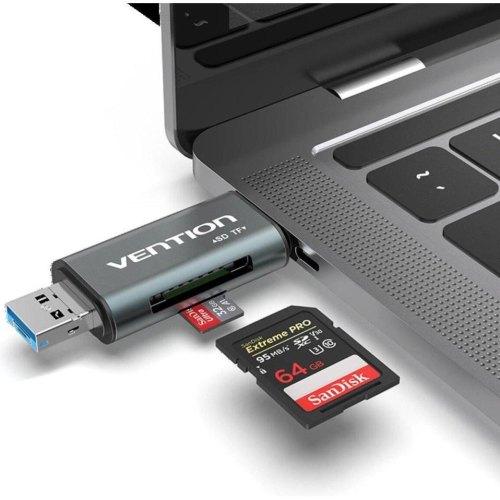 Кардрідер Vention, USB 3.0, Gray (CCHH0)