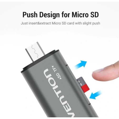 Кардрідер Vention, USB 3.0, Gray (CCHH0)