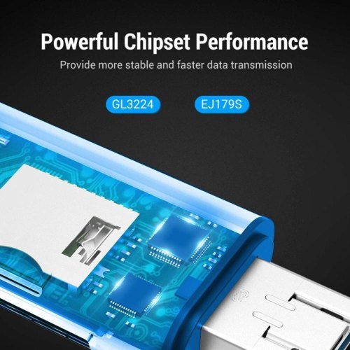 Кардрідер Vention, USB 3.0, Gray (CCHH0)