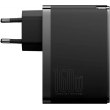 Мережевий зарядний пристрій Baseus GaN5 Pro Digital Fast Charger, 1xUSB Type-A/2xUSB Type-C, 160W, кабель, EU, Cluster Black (P10110825113-00)
