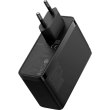 Мережевий зарядний пристрій Baseus GaN5 Pro Digital Fast Charger, 1xUSB Type-A/2xUSB Type-C, 160W, кабель, EU, Cluster Black (P10110825113-00)