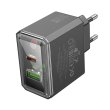Мережевий зарядний пристрій Borofone BAS32A Treasure, PD 30W, QC 3.0, EU, Black (6941991110641)