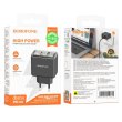 Мережевий зарядний пристрій Borofone BAS32A Treasure, PD 30W, QC 3.0, EU, Black (6941991110641)