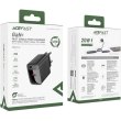Мережевий зарядний пристрій ACEFAST A82, USB Type-C, PD 20W, GaN, Black (6974316283232)