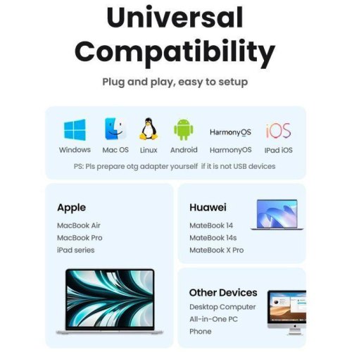 Миша бездротова Ugreen, 2.4ГГц, Cherry Pink (UGR-90686)