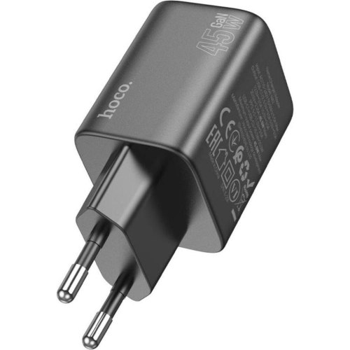 Мережевий зарядний пристрій Hoco N40 Mighty, PD 20W, Black (6942007616966)