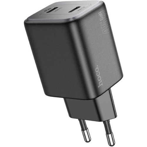 Мережевий зарядний пристрій Hoco N40 Mighty, PD 20W, Black (6942007616966)