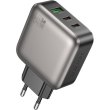 Мережевий зарядний пристрій Borofone BAS56A Absolute, 2xUSB Type-C/1xUSB Type-A, PD 45W, EU, Black (6941991116261)