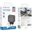 Мережевий зарядний пристрій Borofone BAS56A Absolute, 2xUSB Type-C/1xUSB Type-A, PD 45W, EU, Black (6941991116261)