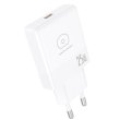 Мережевий зарядний пристрій WUW C216, USB Type-C, 25W, Gan, White