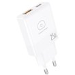 Мережевий зарядний пристрій WUW C217, USB Type-C/USB Type-A, PD 25W, White