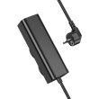 Мережевий фільтр-подовжувач Hoco NS10 Wisdom, 2 розетки/3xUSB Type-C/1xUSB Type-A, PD 67W, EU/GER, Black (6942007638500)