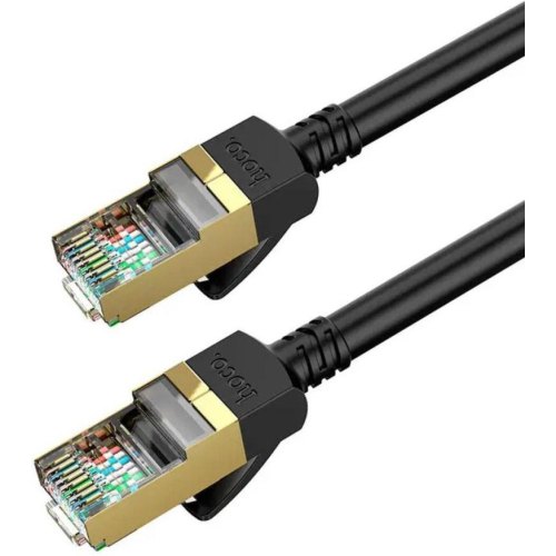 Патч-корд Hoco US02, 3м, Black (6931474761965)