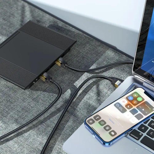 Патч-корд Hoco US02, 3м, Black (6931474761965)