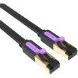 Патч-корд Vention Flat, Cat.7, 1.5м, Black (ICABG)