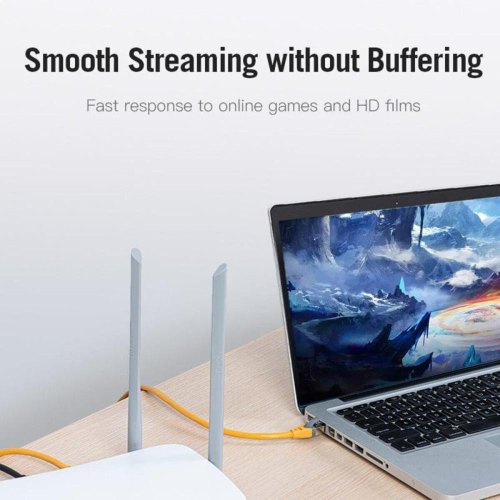 Патч-корд Vention, Cat.6A, SFTP, 3м, Yellow (IBHYI)