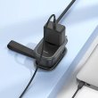 Мережевий фільтр-подовжувач Hoco NS7 Sharp, 1 розетка/1xUSB Type-C/2xUSB Type-A, PD 20W, EU/GER, Black (6942007623957)