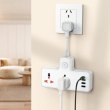 Мережевий фільтр-подовжувач Hoco AC12 Reise, 2 розетки/1xUSB Type-C/3xUSB Type-A, PD 30W, US, White (6942007607087)