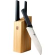 Набір кухонних ножів Xiaomi HuoHou, 3 ножі, підставка (HU0059)