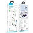 Мережевий фільтр-подовжувач Hoco AC13A Talento, 5 розеток/1xUSB Type-C/3xUSB Type-A, White (6942007607148)