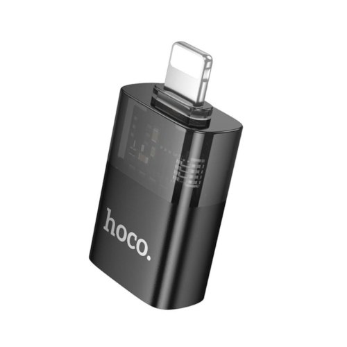 Перехідник Hoco UA36, Lightning (M) to USB Type-A (F), OTG, Black (6942007647151)