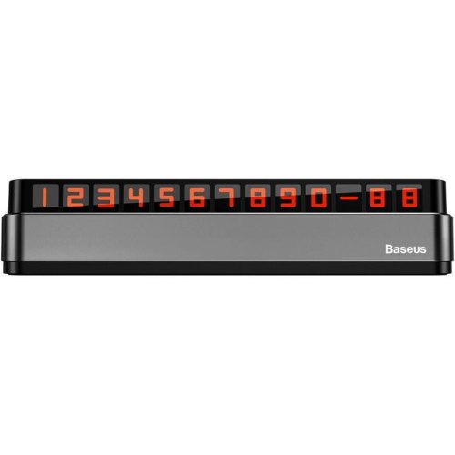 Паркувальна карта Baseus Moonlight Box Series Temporary Parking Number Plate, Silver (ACNUM-B0S)