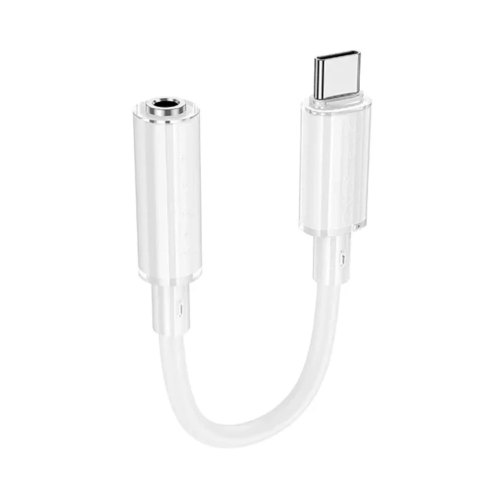Перехідник Borofone BV22 Lemon, USB Type-C (M) to 3.5mm (F), White (6941991117008)