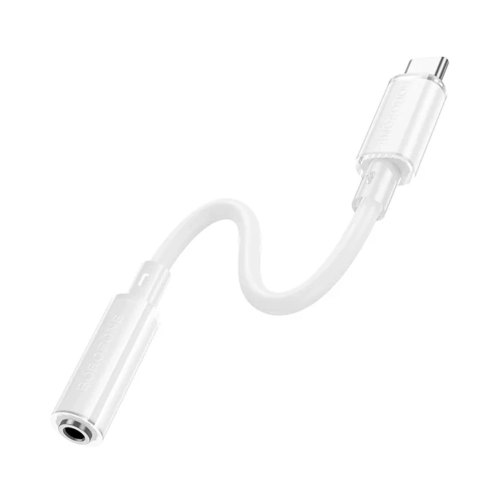 Перехідник Borofone BV22 Lemon, USB Type-C (M) to 3.5mm (F), White (6941991117008)