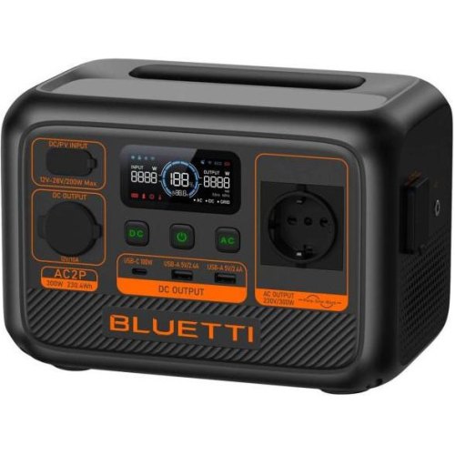 Портативна зарядна станція Bluetti AC2P, 230Wh