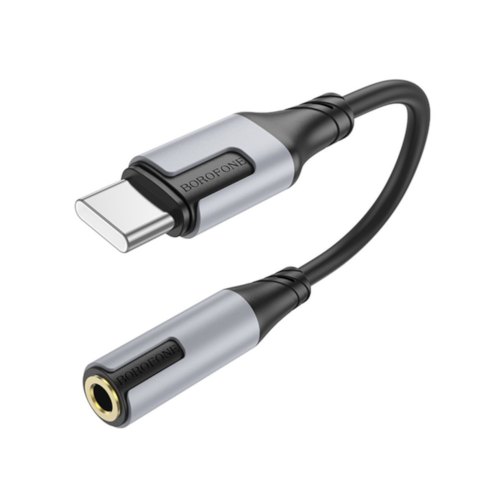 Перехідник Borofone BV19 Creator, USB Type-C (M) to 3.5mm (F), Black (6941991108372)
