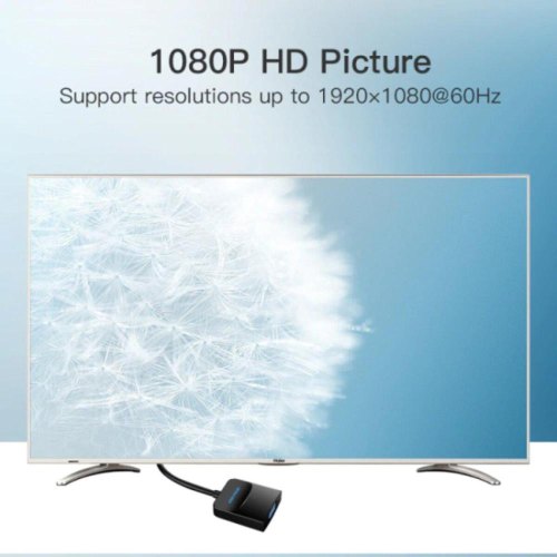 Перехідник Vention, DP to VGA Converter, 0.15м, Black (HBFBB)