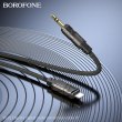 Перехідник Borofone BL22 Dignity, Lightning (M) to 3.5mm (M), Black (6941991117749)