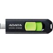 USB флеш ADATA UC300, 256GB. USB 3.2 Gen1 Type-C, Black/Green (ACHO-UC300-256G-RBK/GN)