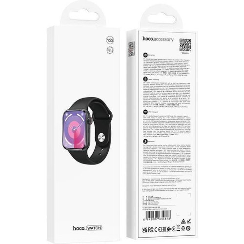 Смартгодинник Hoco Y23, call version, Black (6942007634878)