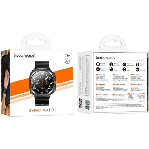 Смартгодинник Hoco Y29, call version, Black (6942007648516)