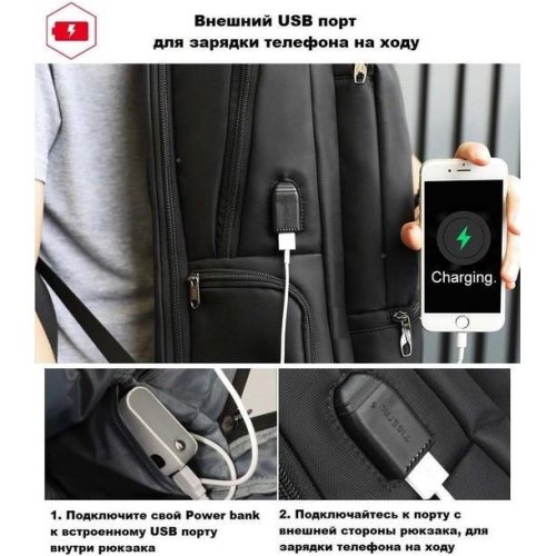 Рюкзак Tigernu T-B3585, для ноутбука 15.6, Black