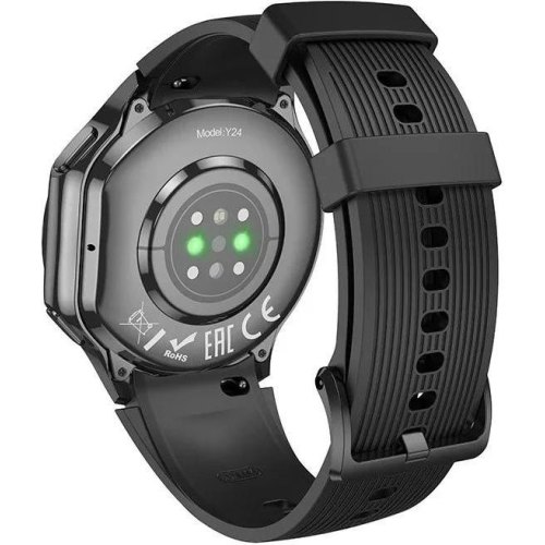 Смартгодинник Hoco Y24, AMOLED, call version, Black (6942007641005)