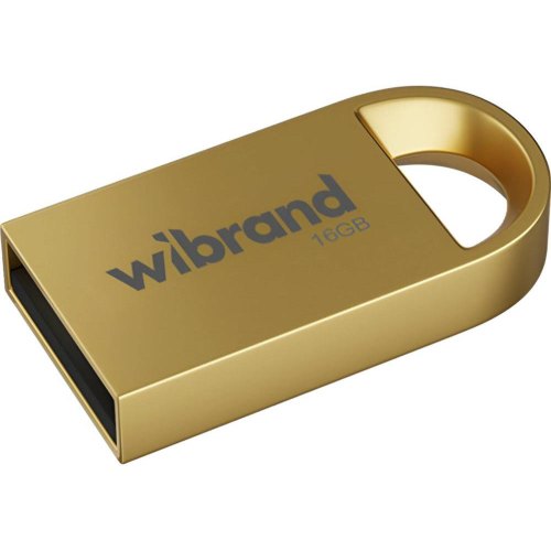 USB флеш Wibrand Lynx, 16GB, USB 2.0, Gold (WI2.0/LY16M2G)