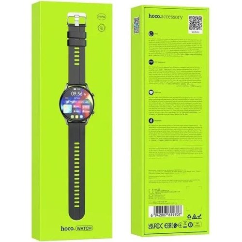 Смартгодинник Hoco Y7 Pro, call version, Metal Gray (6942007619707)