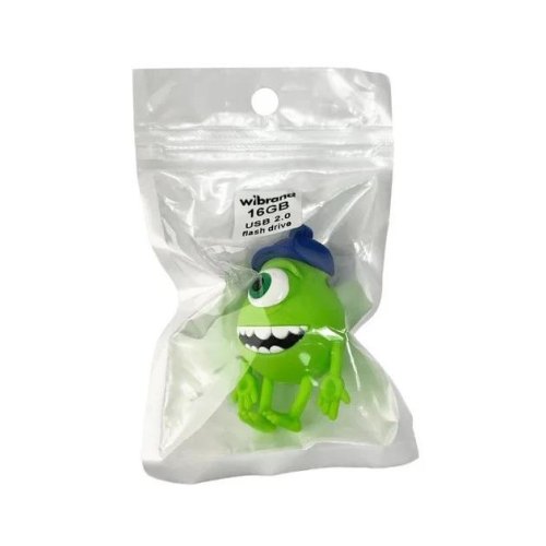 USB флеш Wibrand Mike Wazowski, 16GB, USB 2.0, Green (WI2.0/MW16G)