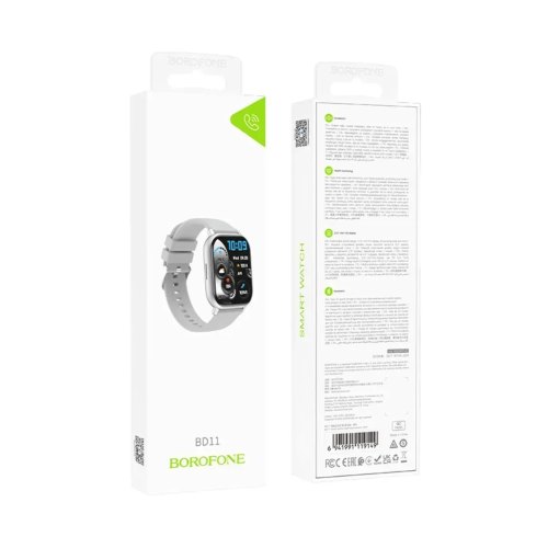 Смартгодинник Borofone BD11, call version, Silver (6941991119149)
